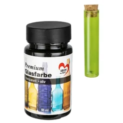 Premium-Glasfarbe, transparent, oliv, 90ml