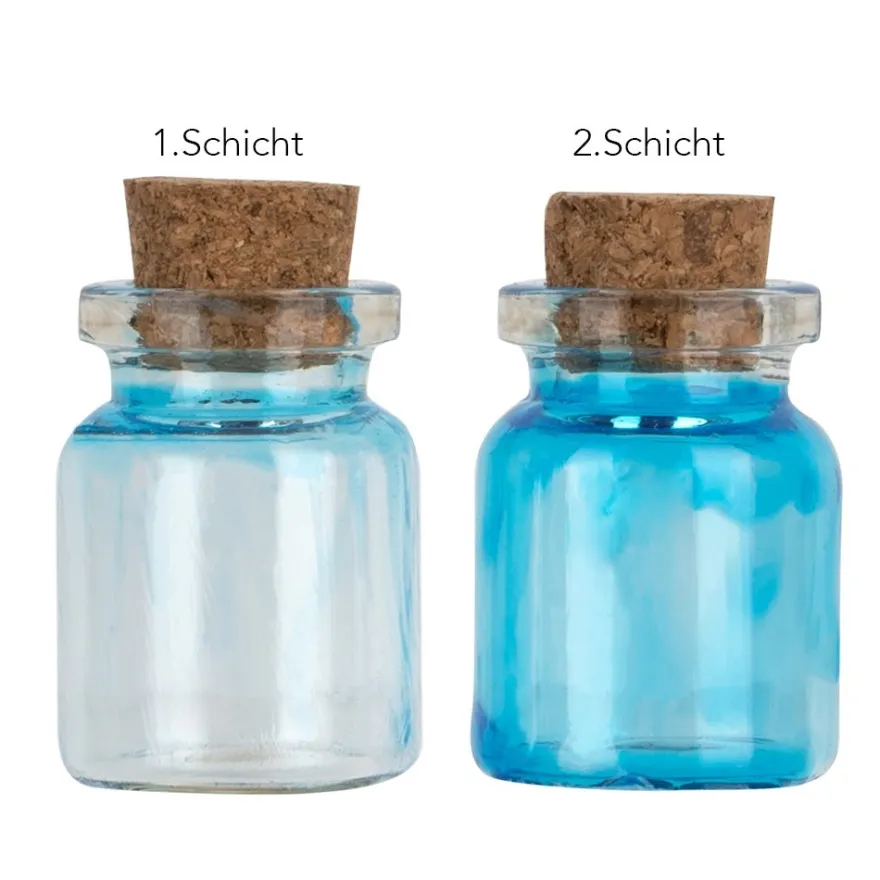 Premium-Glasfarbe, transparent, blau, 90ml