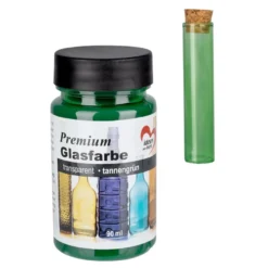 Premium-Glasfarbe, transparent, tannengrün, 90ml