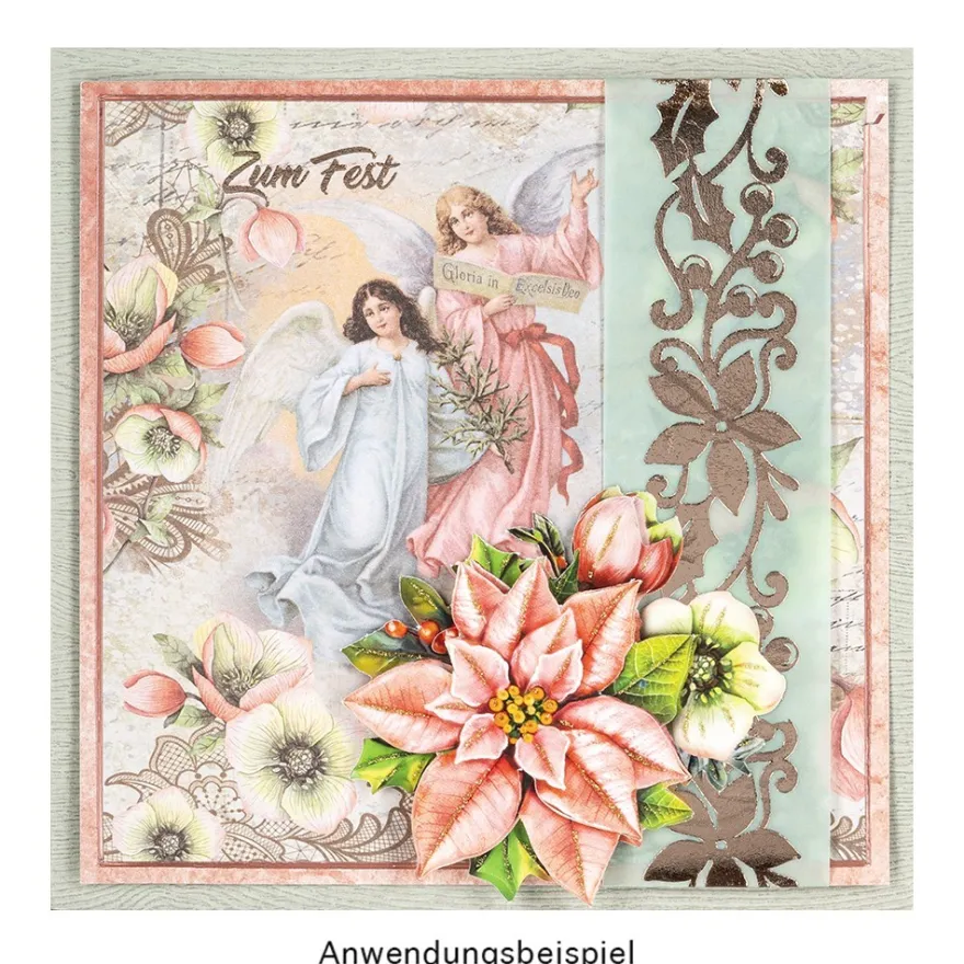 Premium-Relief-Transfers, Bordüren & Ecken, 10cm x 30cm, 5 Metallicfarben, 10 Bogen