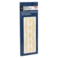 Premium-Relief-Transfers, Bordüren & Ecken, 10cm x 30cm, 5 Metallicfarben, 10 Bogen