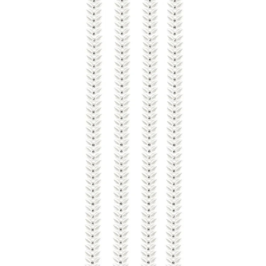 Premium-Schmuck-Bordüren "Blattranke", selbstklebend, 29cm, perlmutt