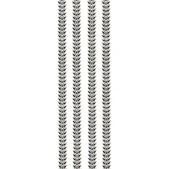 Premium-Schmuck-Bordüren "Blattranke", selbstklebend, 29cm, silber
