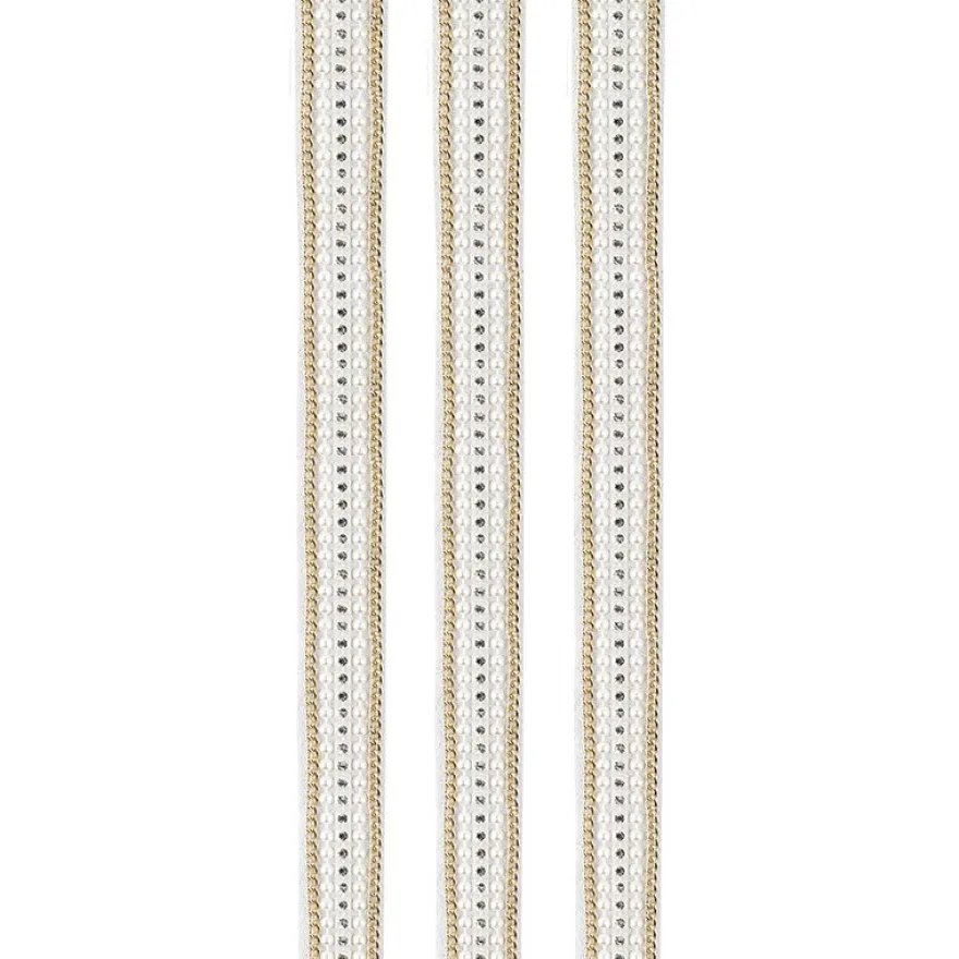 Premium-Schmuck-Bordüren "Eleganz 1", selbstklebend, 29cm, gold/perlmutt