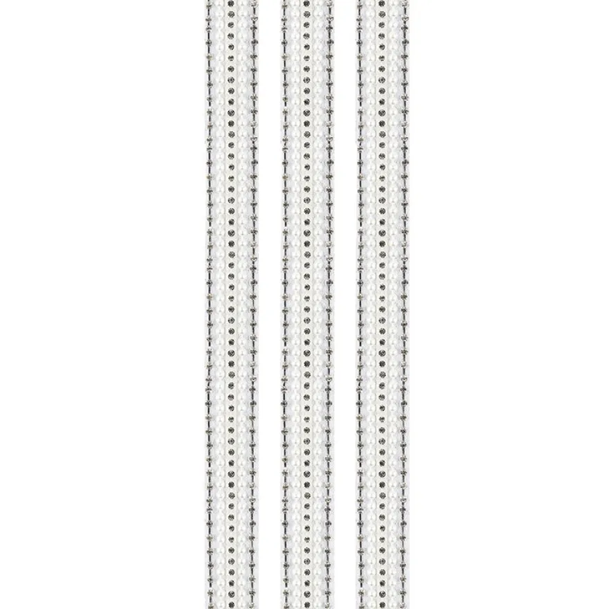 Premium-Schmuck-Bordüren "Glamour 2", selbstklebend, 29cm, silber/perlmutt