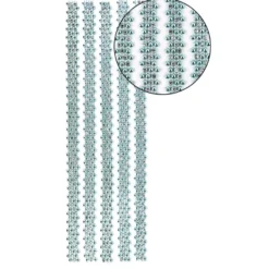 Premium-Schmuck-Bordüren "Royal", selbstklebend, 29cm, mit Glas-Kristallen, mint