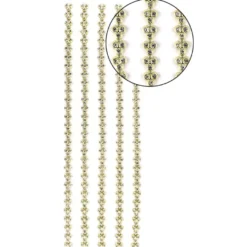Premium-Schmuck-Bordüren "Strass-Trio", selbstklebend, 29cm, mit Glas-Kristallen, gelbgrün