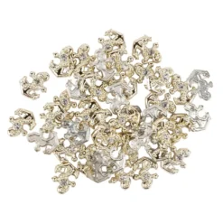 Premium-Schmucksteine, Anker, 1,5cm x 1,2cm x 04cm, hellgold, 40 Stück