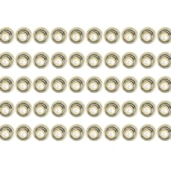 Premium-Schmucksteine, Perlen-Zierstein 3, Ø 2,3cm, hellgold, perlmutt, 50 Stück