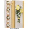 Premium-Schmucksteine, Zierblüte 3, Ø 2,1cm, hellgold, perlmutt, 50 Stück