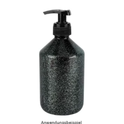 Premium-Tauchfarbe, Farbglas-Glitzer-Effekt, türkisgrün mit Silber-Glitzer, 250ml