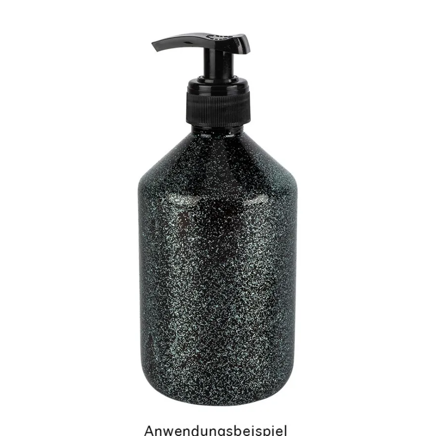 Premium-Tauchfarbe, Farbglas-Glitzer-Effekt, türkisgrün mit Silber-Glitzer, 250ml