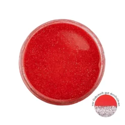 Premium-Tauchfarbe, Farbglas-Glitzer-Effekt, rot mit Silber-Glitzer, 250ml
