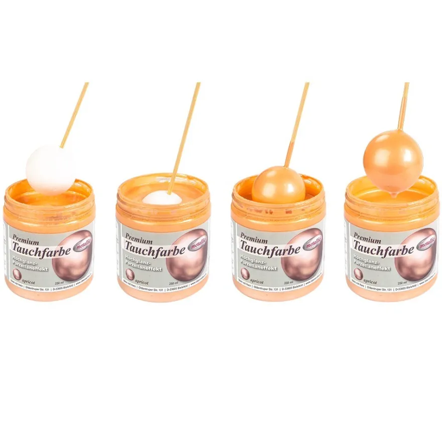 Premium-Tauchfarbe, metallic, apricot, 250ml