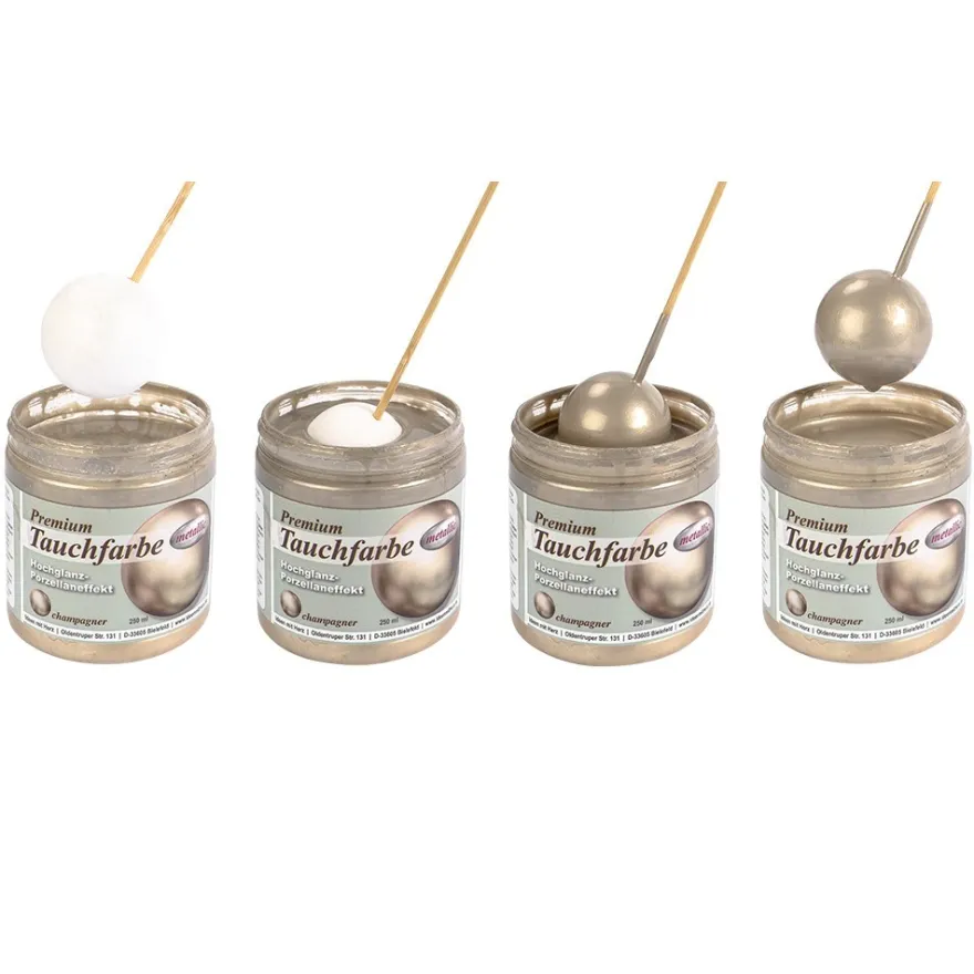 Premium-Tauchfarbe, metallic, champagner, 250ml