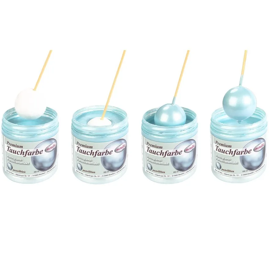 Premium-Tauchfarbe, metallic, pastellblau, 250ml