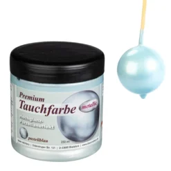 Premium-Tauchfarbe, metallic, pastellblau, 250ml