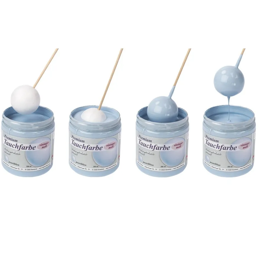 Premium-Tauchfarbe, Vintage-Matt-Effekt, pastellblau, 250ml