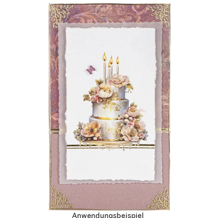 Premium-Transfers, Anlässe, mit Metallic-Effekt, 10cm x 30cm, farbig, 10 Bogen