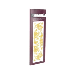 Premium-Transfers, Blüten & Schmetterlinge, 10cm x 30cm, Goldfolie, 10 Bogen