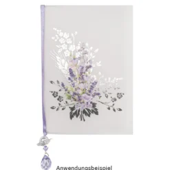 Premium-Transfers, Blüten & Schmetterlinge, 10cm x 30cm, Silberfolie, 10 Bogen