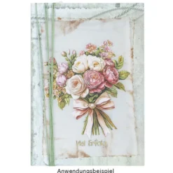 Premium-Transfers, Blumensträuße 2, 10cm x 30cm, farbig, 10 Bogen