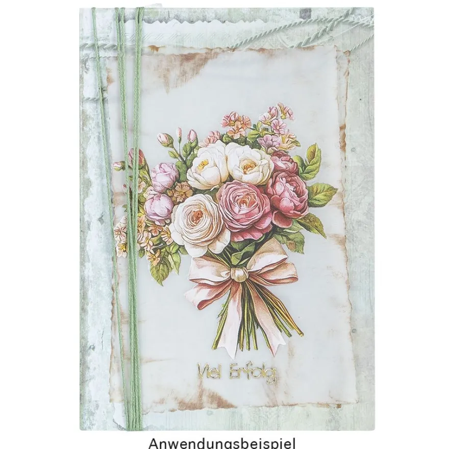 Premium-Transfers, Blumensträuße 2, 10cm x 30cm, farbig, 10 Bogen