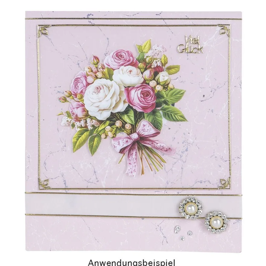 Premium-Transfers, Blumensträuße 2, 10cm x 30cm, farbig, 10 Bogen