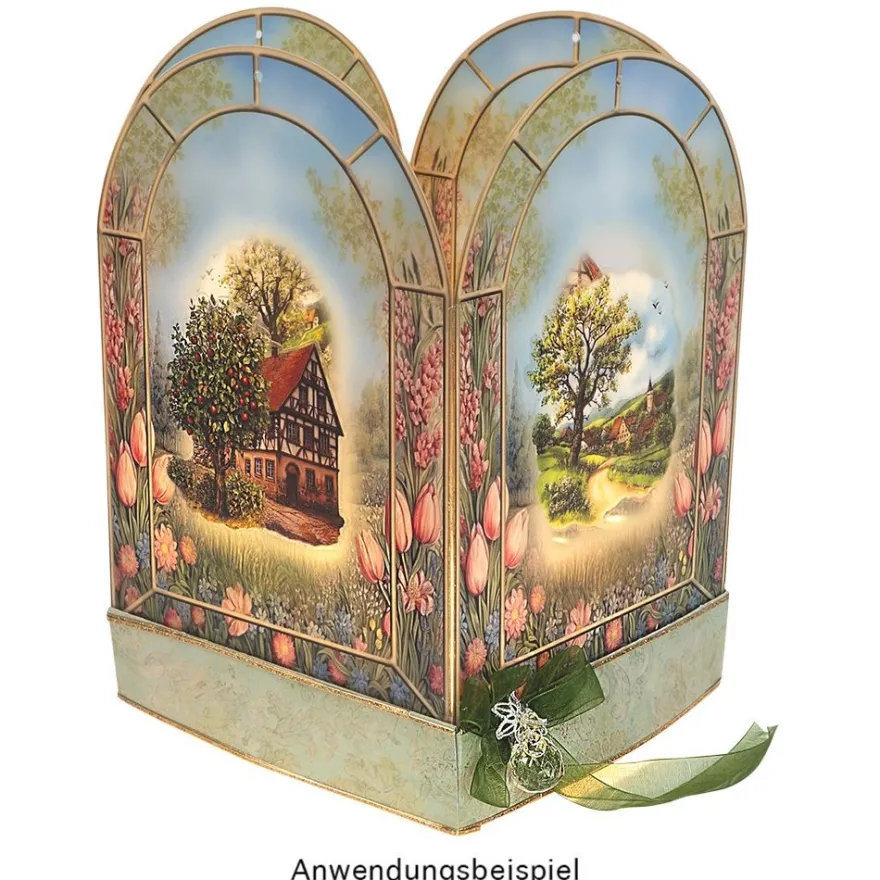 Premium-Transfers, Dorf-Idylle, 10cm x 30cm, farbig, 10 Bogen