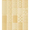 Premium-Transfers, Florale Bordüren & Ornamente, 10cm x 30cm, Goldfolie, 10 Bogen