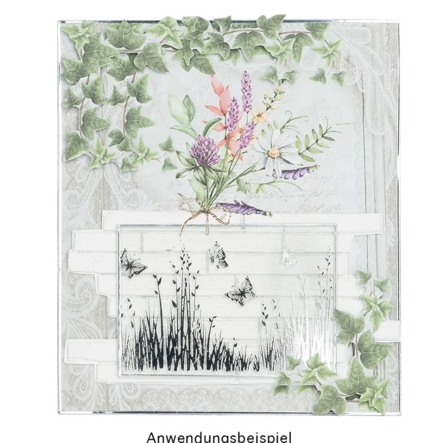 Premium-Transfers, Frühlingsmotive, 10cm x 30cm, Silberfolie, 10 Bogen