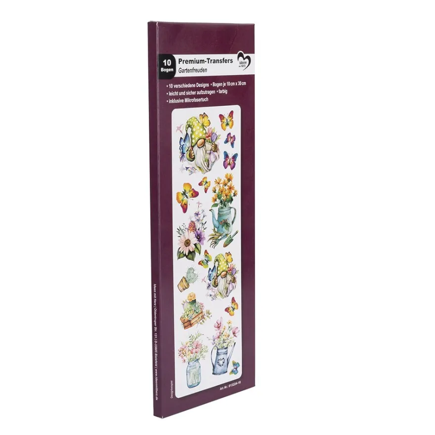 Premium-Transfers, Gartenfreuden, 10cm x 30cm, farbig, 10 Bogen