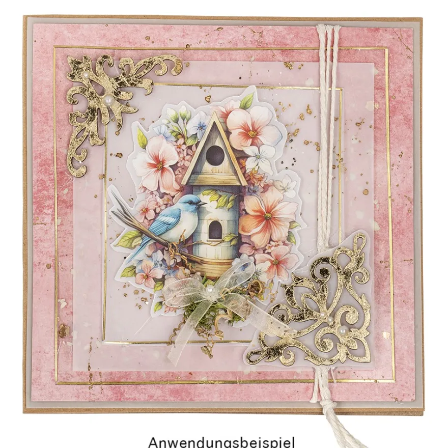 Premium-Transfers, Gartenidylle, 10cm x 30cm, farbig, 10 Bogen