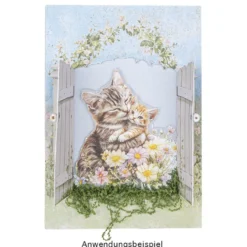 Premium-Transfers, Katzen, 10cm x 30cm, farbig, 10 Bogen