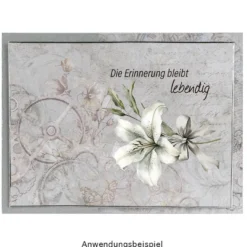 Premium-Transfers, Kondolenz & Schriften, 10cm x 30cm, farbig, 10 Bogen