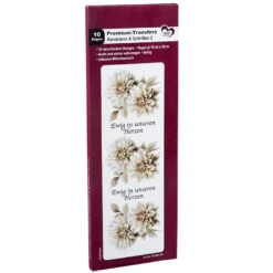Premium-Transfers, Kondolenz & Schriften 2, 10cm x 30cm, farbig, 10 Bogen