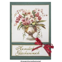 Premium-Transfers, Orchideen & Lilien, 10cm x 30cm, farbig, 10 Bogen