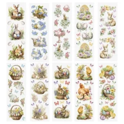 Premium-Transfers, Ostern, 10cm x 30cm, farbig, 10 Bogen
