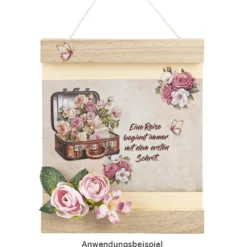 Premium-Transfers, Sag's mit Blumen, 10cm x 30cm, farbig, 10 Bogen