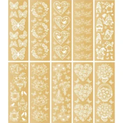 Premium-Transfers, Sommer 1, 10cm x 30cm, Goldfolie, 10 Bogen