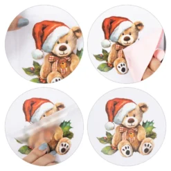 Premium-Transfers, Waldtiere im Winter, 10cm x 30cm, farbig, 10 Bogen
