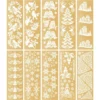 Premium-Transfers, Winter 1, 10cm x 30cm, Goldfolie, 10 Bogen