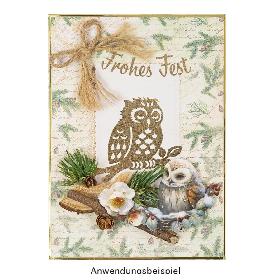 Premium-Transfers, Winter 1, 10cm x 30cm, Goldfolie, 10 Bogen