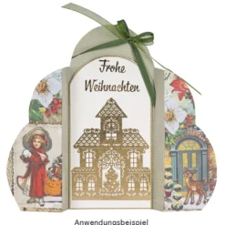Premium-Transfers, Winter 2, 10cm x 30cm, Goldfolie, 10 Bogen