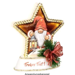 Premium-Transfers, Winter/Weihnachten 1, 10cm x 30cm, 10 versch. Designs, farbig, 10 Bogen