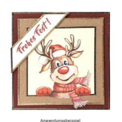 Premium-Transfers, Winter/Weihnachten 1, 10cm x 30cm, 10 versch. Designs, farbig, 10 Bogen