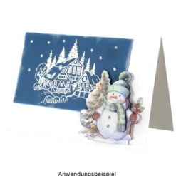 Premium-Transfers, Winter/Weihnachten 3, 10cm x 30cm, Silberfolie, 10 Bogen
