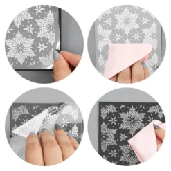 Premium-Transfers, Winter/Weihnachten 3, 10cm x 30cm, Silberfolie, 10 Bogen