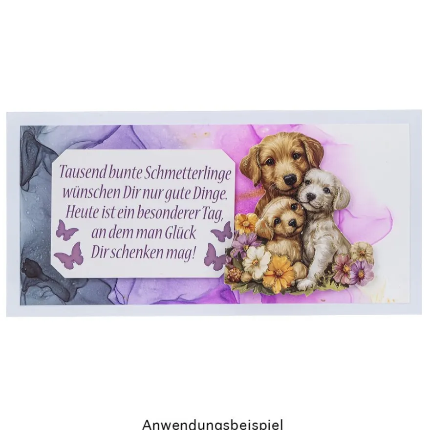Premium-Transfers, Zum Geburtstag, 10cm x 30cm, farbig, 10 Bogen