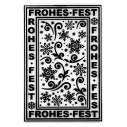 Prägeschablone, Frohes Fest, 14,5cm x 9,5cm